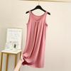 Customer ironing, summer women's new vest skirt, thin round neck sleeveless bottoming skirt, A-word dress, nightdress