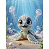 DIY Cute Turtle Pearl Diamond Art Kits Without Frame 30x40cm Gem Art Diamond Painting Kits for Adults/Beginners Gift Idea Home Wall Decor