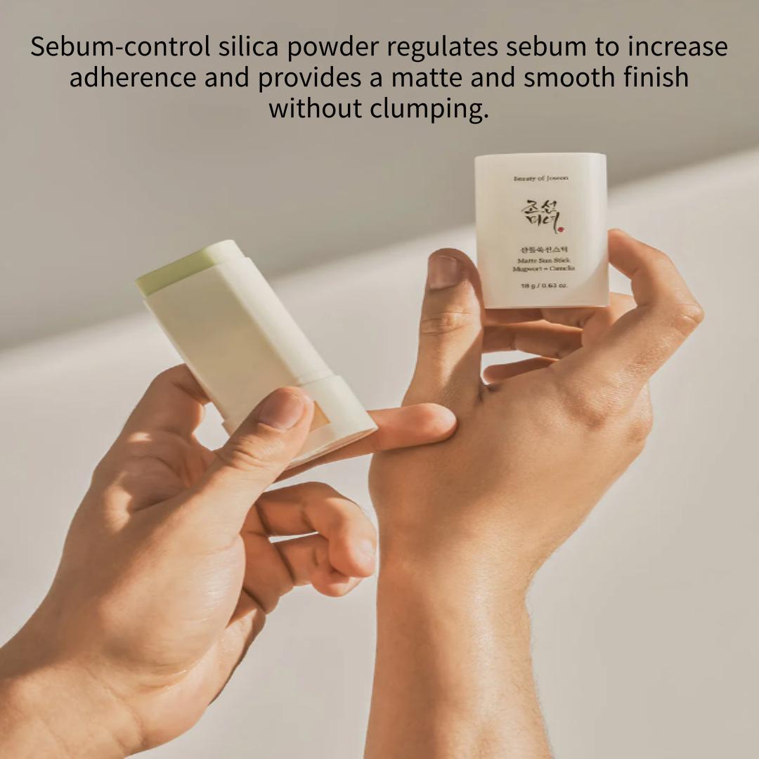 

[BEAUTY OF JOSEON] Матовый солнцезащитный стик 18 г SPF50+ PA++++ | 100% АУТЕНТИЧНЫЙ корейский уход за кожей с защитой SPF и PA | Себорегулирующая пудра