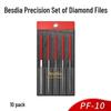 Besdia Diamond Alloy File PF-10L/PF-10/PFL-10, First-Class Quality, Taiwan