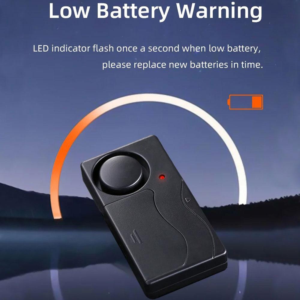 Car Anti-Theft Vibration Alarm 108dB Car Vibration Sound Light Alarm Wireless Remote Vibration Sensor Vehicle Security Alarm