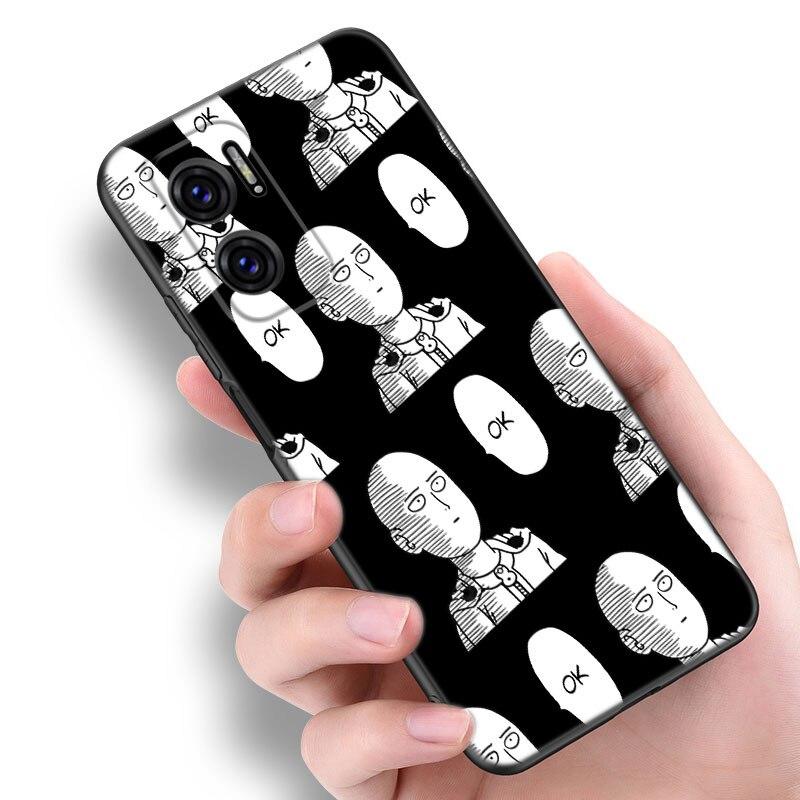 One-Punch Man Anime Phone Case For Xiaomi Redmi Note 7 8 8T 9 9S 10 10S 10T 11 11S 4G 11E 11T Pro 5G Soft TPU Black Cover
