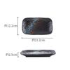 Japanese Plate Cuisine Sushi Plate Western Food Dim Sum Plate Bbq Saury Rectangular Plate Ceramic