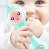 Shaking Toy Bite-resistant Cartoon Rabbit Shape Portable Music Light Teether Toy for Baby