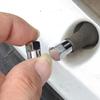Car Flat Head Valve Cap Universal Hexagonal Chrome Plated Dust Wheel Nozzle Decor Tyre Valve Stem Caps Auto Accessories 20/10Pcs