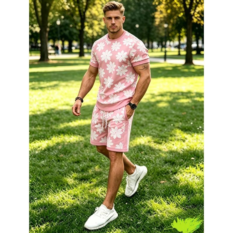 Fashionable Street Style Summer Short Sleeve Suits for Men S