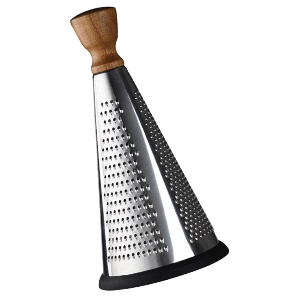 9 Inch Household Grater Stainless Steel Cone Cheese Grater with Ergonomic Handle for Kitchen Vegetable Shredder