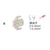 Professional Ratcheting Crimping Tool 4mm Jaw Steel Plier SN2549 2546B for Terminals Wires Electrical Connections Electrician
