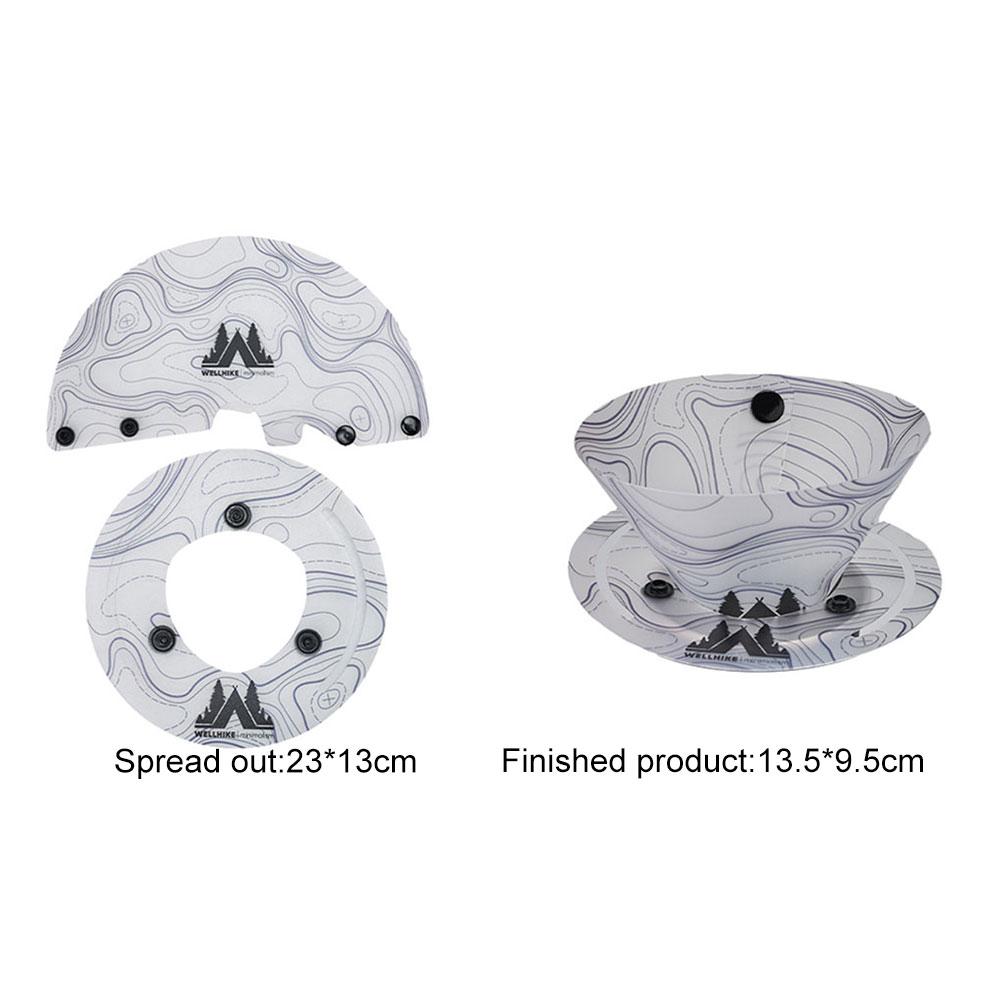 Outdoor Lightweight Folding Tableware Portable Bowl Dinner Plate Coffee Filter Funnel Water Cup Multi-purpose Camping Tableware