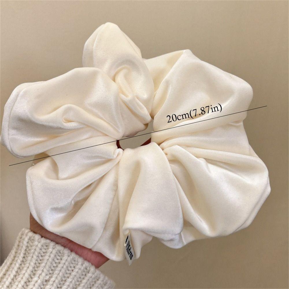 Solid Color Headwear Vintage Velvet Ponytail Holder Cute Rubber Hair Rope  Women Girl