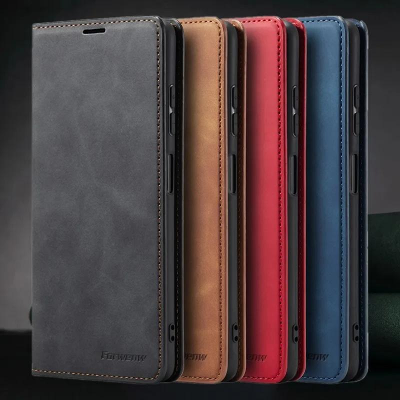EUCAGR Flip PU Leather Case For Samsung Galaxy S25 S24 Ultra S23 FE Plus A17 A16 A36 A56 A07 A06 A15 A25 A35 A55 A05 A14 A34 A54