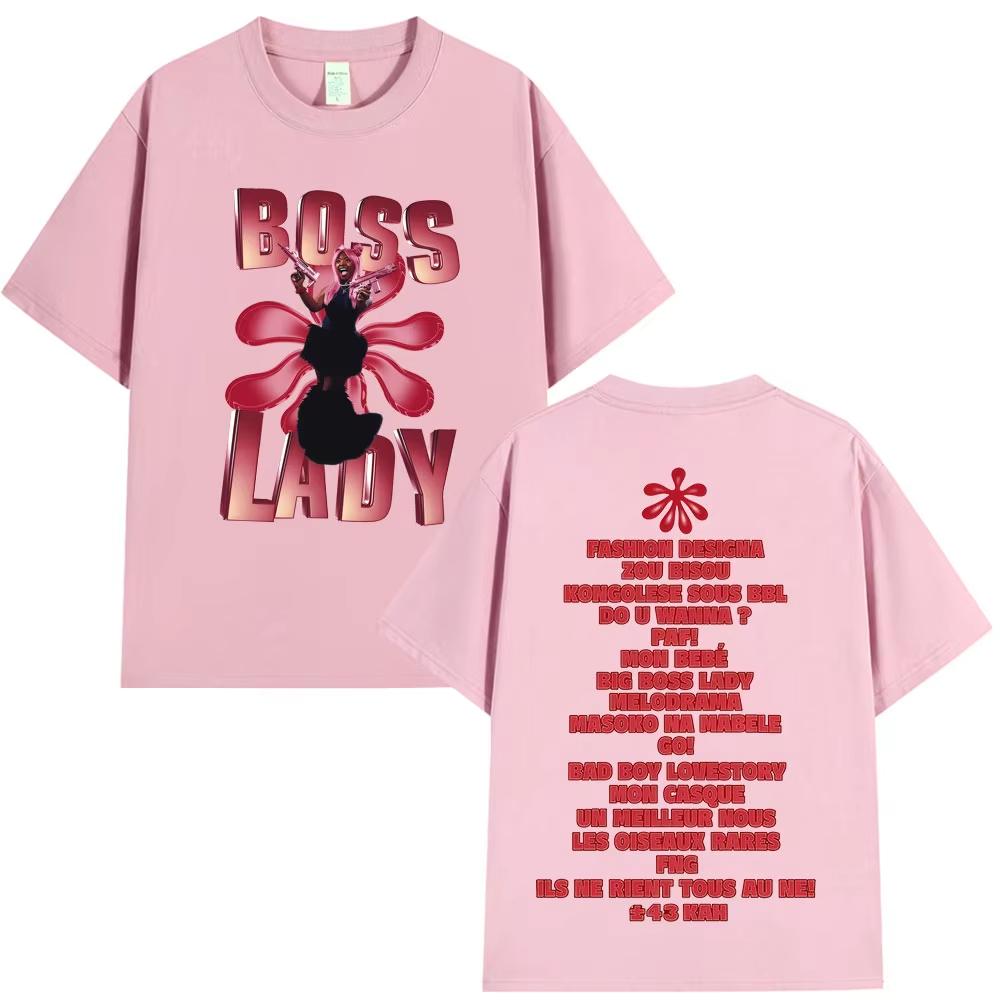 

Rapper Theodora BOSS Lady Album Graphics 100Cotton Music Tshirt Men 2026 New Summer Hip Hop Unisex Short Sleeve Shirt Fan Gifts 3XL