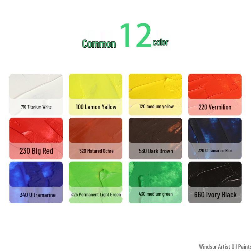 Sanatçılar, Öğrenciler, Yeni Başlayanlar ve Dış Mekan Çizimleri İçin Winsor & Newton Yağlı Boya Seti