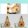 Plush Cat Shape Tote Bag With Zipper Closure For Casual Day Use