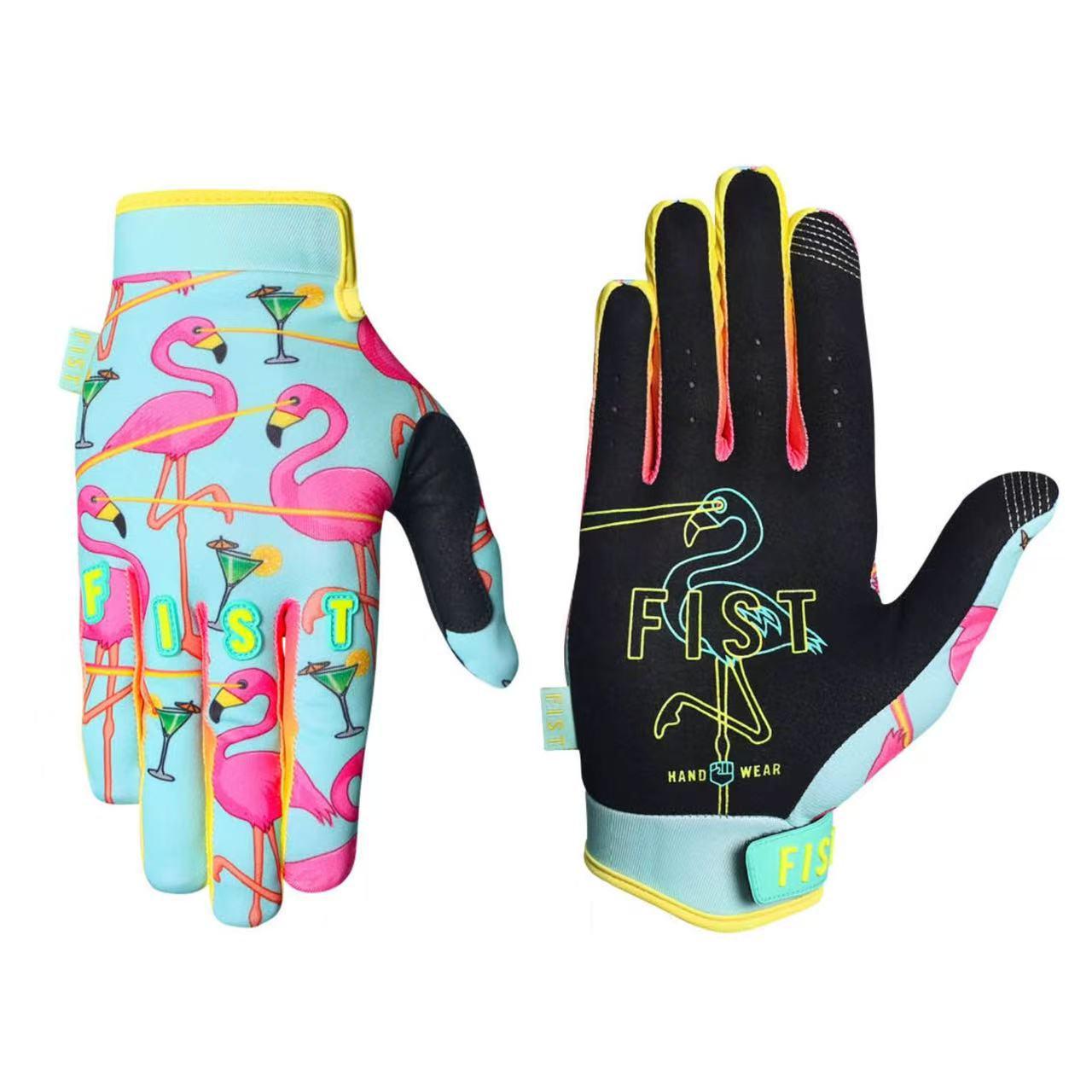 

В наличии Нескользящие теплые мотоциклетные перчатки с сенсорным экраном Дизайн Скелет Розовый коготь L