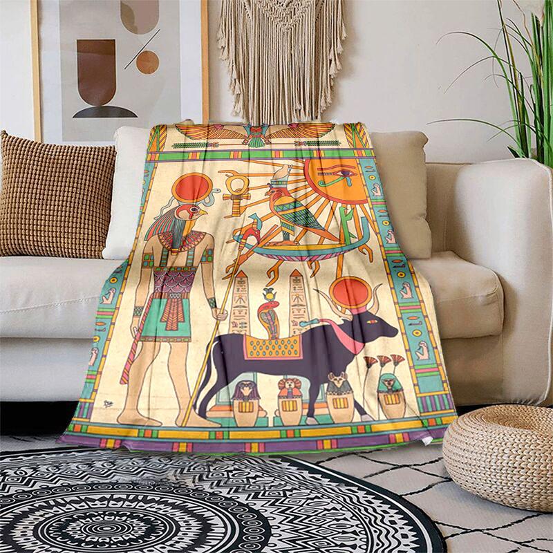 1 Stück Altägyptische Wandmalereien, Wikinger, Anubis Decke, Ganzjahres leichte Heim-Büro Außen Nickerchen Multifunktionale Decke