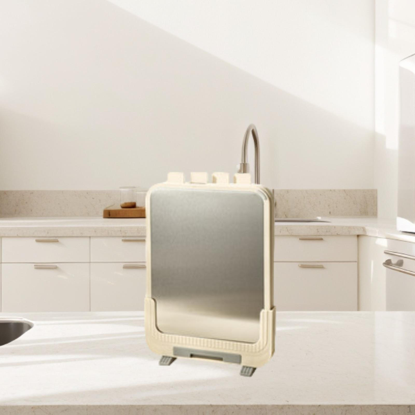 

Набор разделочных досок с дренажным отверстием и местом для хранения мяса белый