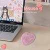 Cute Crystal Heart Shape Bluetooth Wireless and USB Compatible with Microsoft and PCs Mouse, 2.4GHz Compatible, Rechargeable, Compact, Wireless, iOS,