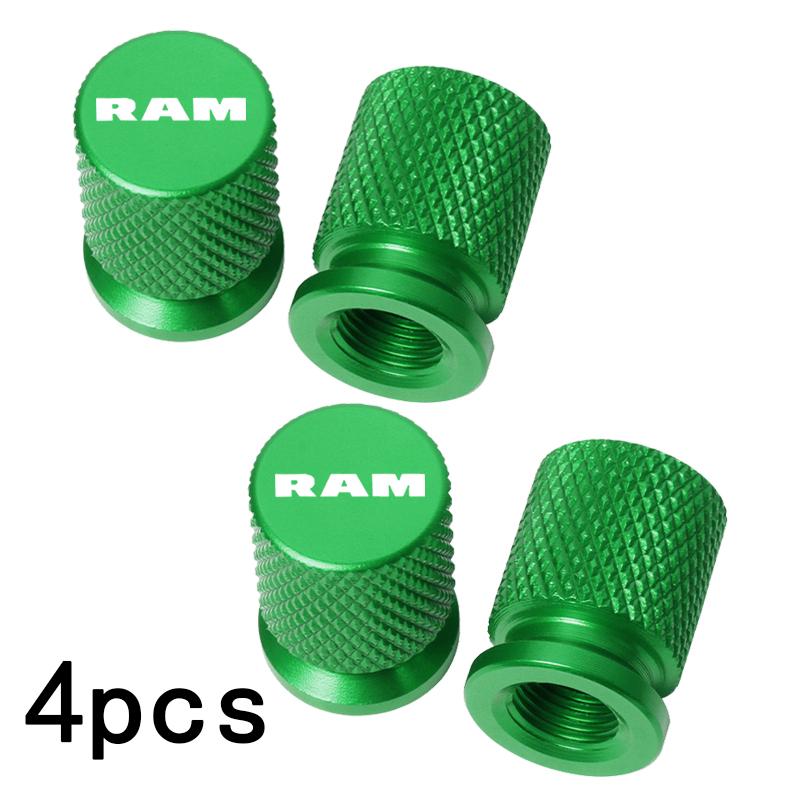 

For Dodge Ram 1500 2500 3500 Accessories 4pcs Car Styling Car Wheel Tire Valve Caps Tyre Stem Covers Airdust Waterproof