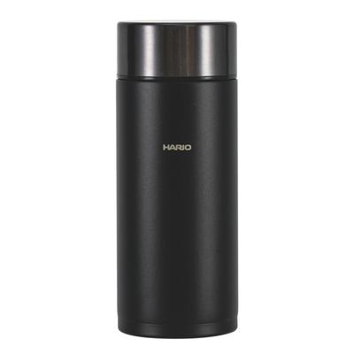 STICK BOTTLE Stainless Steel Water Black Bottle, Slim, 350mL, SSB-350-B-EX