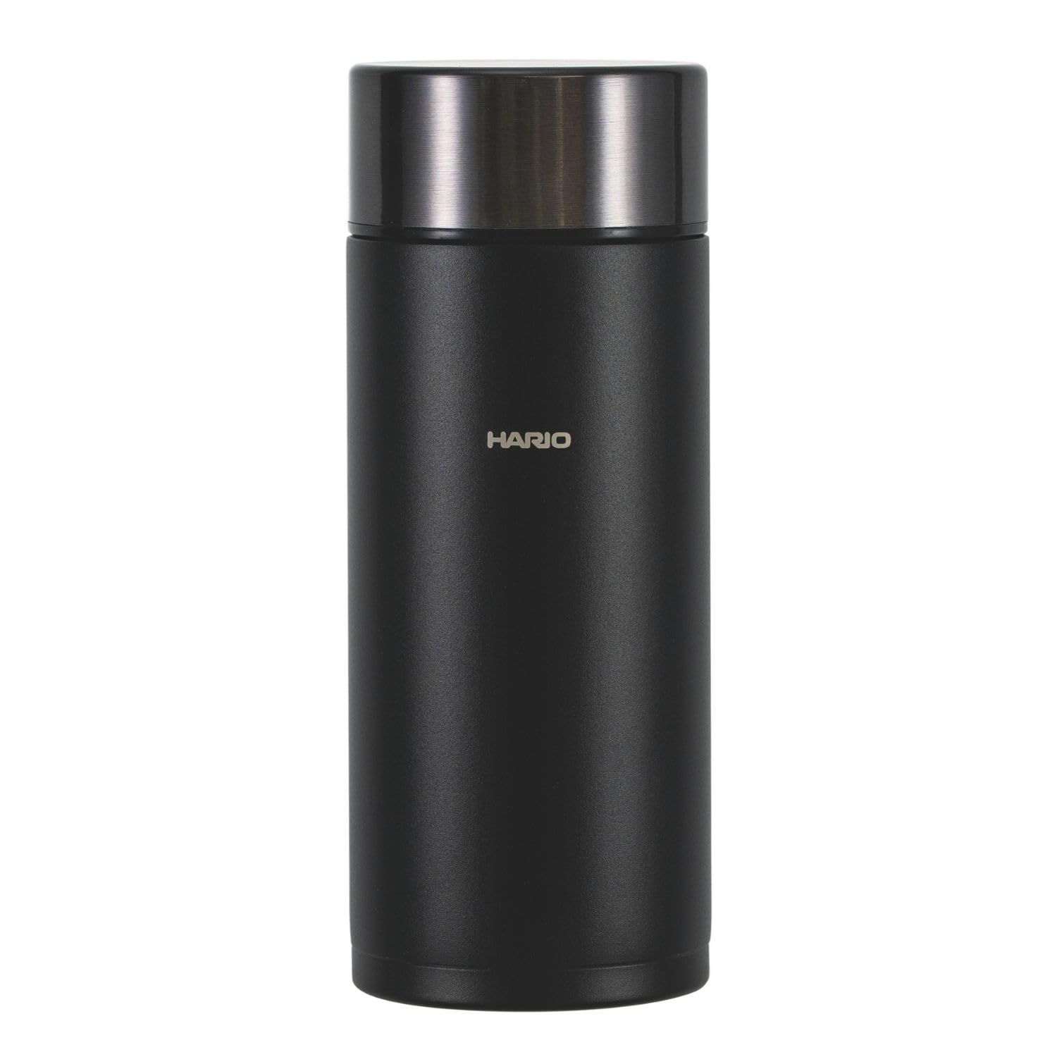 HARIO STICK BOTTLE Stainless Steel Water Black Bottle, Slim, 350mL, SSB-350-B-EX