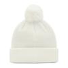 New Era Rib Cuff Knit Cap with Metallic Exclusive to ONSPOTZ Pom-Pon Logo, White,
