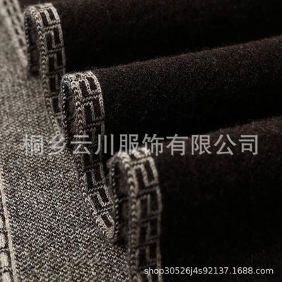 Pure Wool Men's Casual Business Fashion Autumn and Winter Middle-aged 2025 Rectangular Scarf Thickened To Keep Warm