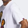 Adidas X Bape Collaboration Dame 9 FW24 Graphic Logo Cartoon Short Sleeve T-Shirt Men Tops White JF1155