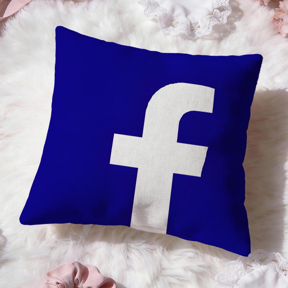 Classic Logo F-facebook Cushion Cover Premium Comfort Reversible Pillow Cove -Two In One Design for Any Room & Car Interior