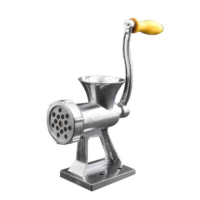 Multifunction Manual Meat Grinder Household Hand Crank Sausage Stuffer Meat Mincer Vegetable Chopper Garlic Peeler Grinder Food серебряный