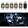 6PCS DE3175 LED Dome Light Bulbs, Extremely Bright 31mm DE3021 6428 6430 7065 1.22inch Led Interior Car Festoon Bulb, Upgraded 400LM 6500K Dome Map