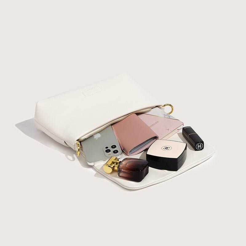 Hvauen Shoulder Underarm Soft Leather Bag High-end Style Fashion Versatile Messenger Square Cloud Bag