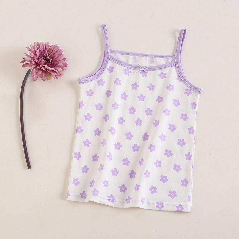 Baby Girl Summer Cotton Tank Top Soft Thin Sleeveless Vest Korean Infant Outerwear 100