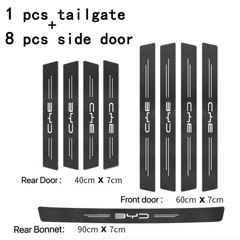 Car Door Sill Stickers Accessories For BYD M6 G3 G5 T3 13 F3 F0 S6 S7 E5 E6 L3 tang yuan atto3 song Covers Accessories Interior