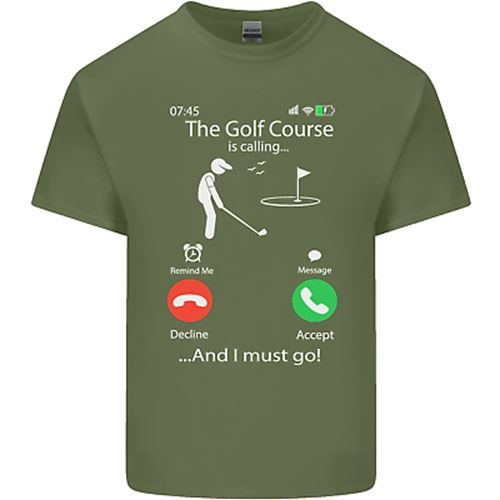 Golf Is Calling Golfer Golfing Funny Unisexs Cotton TShirt Tee Top