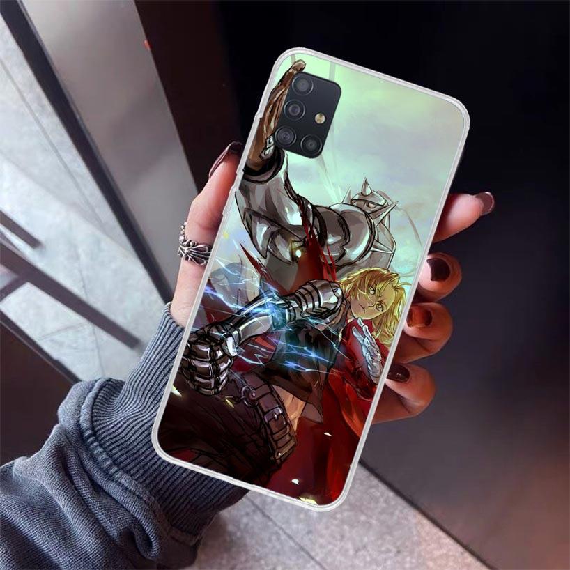 F-Fullmetal Alchemist Anime Phone Case For Samsung Galaxy A12 A52S A42 A32 A22 A51 A50 Note 20 Ultra 10 S10 Plus A71 A70 A31 A30