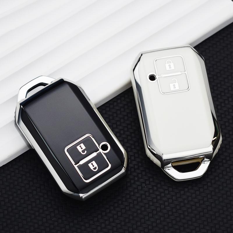 2 Button New TPU Remote Key Holder Car Key Cover Case for Suzuki Ertiga Swift 2017 Wagon R Japanese Monopoly Type 3C Protector