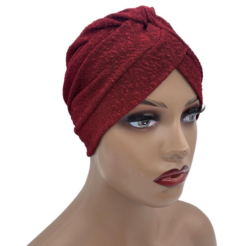 New Breathable Solid Color Women'S Turban Caps Muslim Headscarf Bonnet Femme Ready To Wear Hijab Cap Turbante Mujer