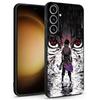 Black Soft Phone Cover Case for Samsung Galaxy A51 A73 A36 A23 A53 A24 A55 A25 A71 A22 A52 A32 A41 A26 A72 A35 Cool Anime Eyes