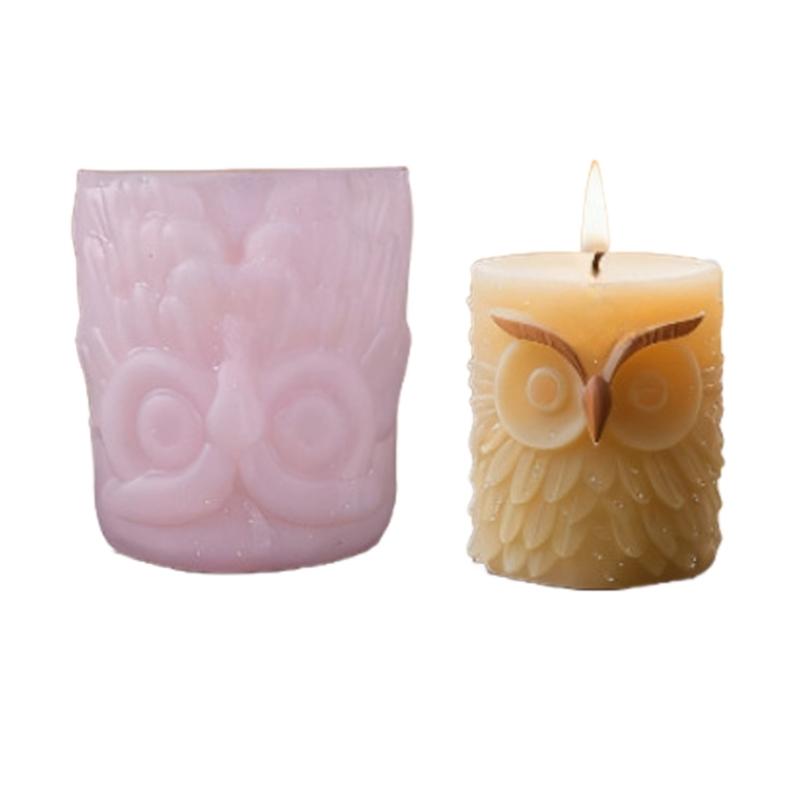 Creative Owl Shaped Candle Silicone Mold For DIY Scented Candle Soap And Home Decoration Creative