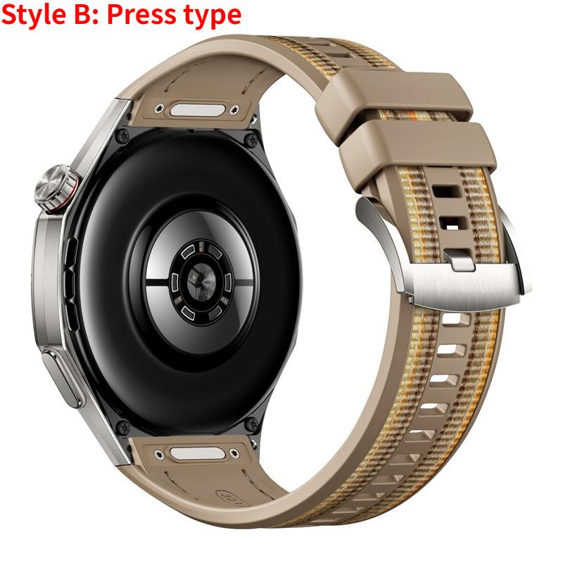 Silicone+Woven Strap For Huawei Watch GT6 Pro 46mm Sport Strap for Huawei Watch GT6 Pro 46mm Bracelet Correa Accessories