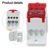 Multi Current DIN Rail Terminal Block Connector for Power Wiring Red
