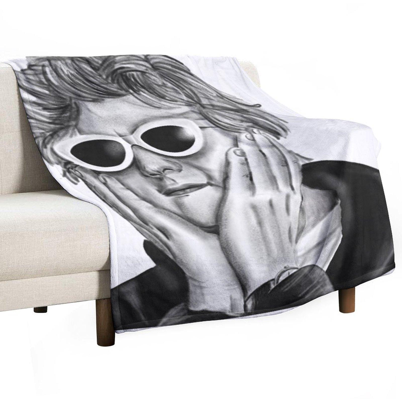 Lewis Capaldi hand drawn portrait Throw Blanket For Decorative Sofa Decoratives Sofa Throw for babies Blankets 30x40in