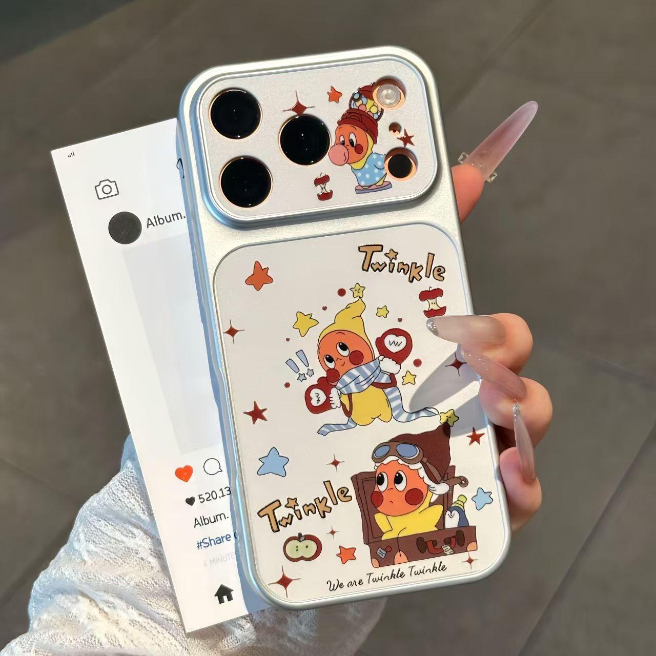 

Electroplated Starry Night Stand Case for iPhone 16 Pro Max & Apple 17 iPhone 12 Pro