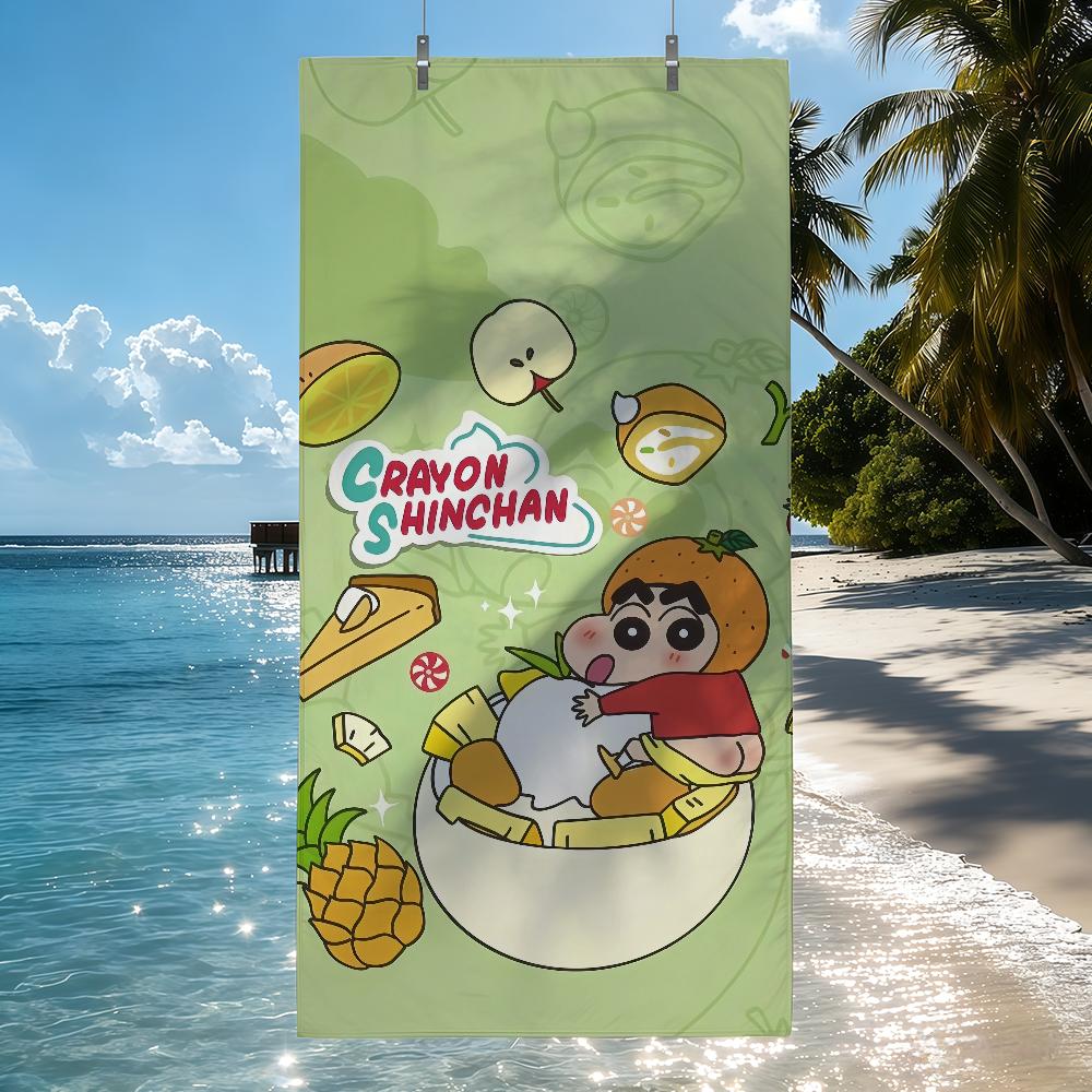 C-CRAYON S-SHINCHAN Towel Quick Drying Beach Towels Are Suitable For Swimming Pools Camping Yoga And The Gym
