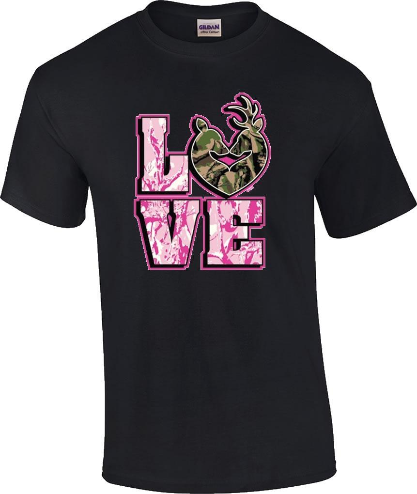 Love Deer Couple Camo Camoflauge Deer Hunting Hunter T-Shirt XXXXL
