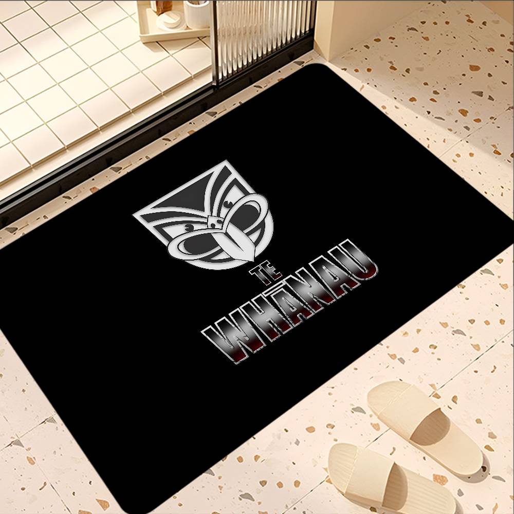 

New Zealand Auckland Warriors Room Mats Anti-slip Absorb Water Long Strip Cushion Bedroon Mat Household Carpets 40x60cm