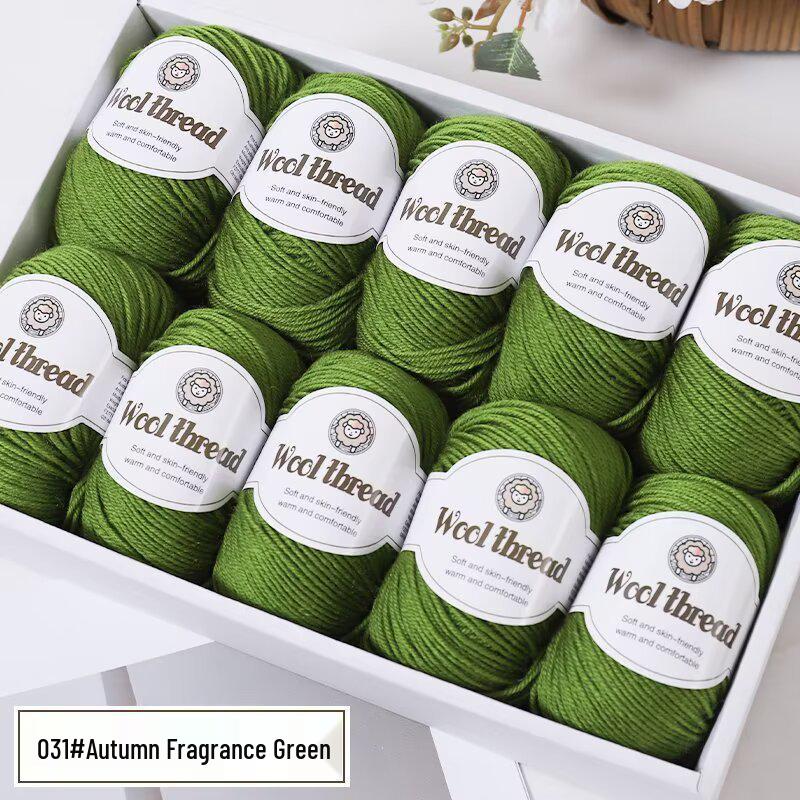 Wool Blend Yarn Ball - Medium Thickness for DIY Knitting Projects