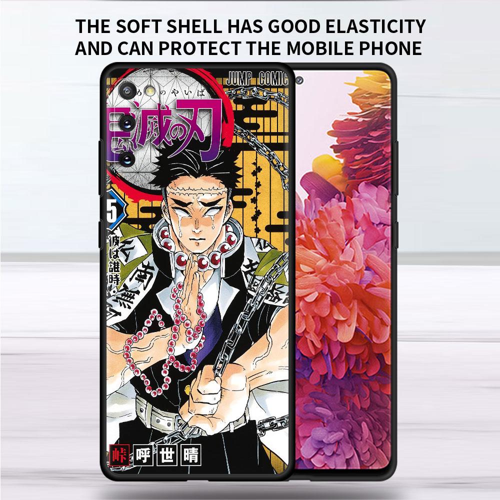 Soft Case For Samsung Galaxy Note 20 Ultra 10 Plus Lite A50 A70 A20 A40 A20e 9 8 A60 A10e Funda Phone Cover Demon Slayer Shell