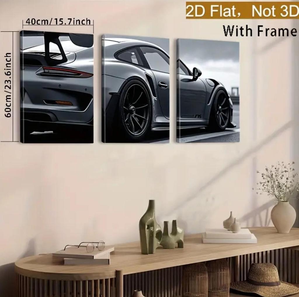 Cross-border Car Racing Poster for Living Room & Bedroom - Buy 1 Get 3